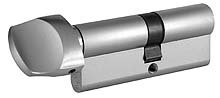 Vložka bezpečnostní s knoflíkem GUARD G330 27/K36 nikl (knoflík NIKL) - Vložky,zámky,klíče,frézky Vložky cylindrické Vložky bezpečnostní